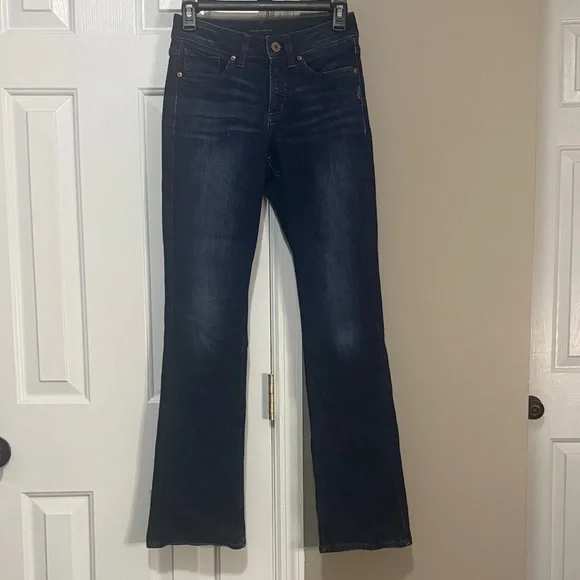 Silver Jeans Women's Dark Indigo Boot Cut Jeans size 25x31 - Picture 1 of 7